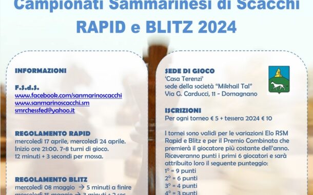 Campionati Sammarinesi Rapid e Blitz 2024